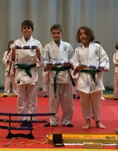Ceremonia de cambio de cinturón. 