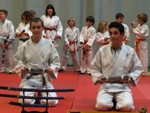 Ceremonia de cambio de cinturón. 