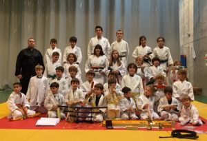 Ceremonia de cambio de cinturón. 