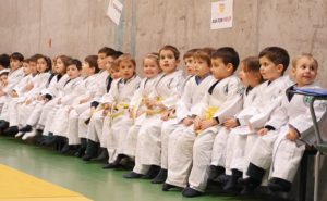 Ceremonia de cambio de cinturón. 