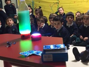 Explicando sus profesiones a los alumnos de 1º de Infatil