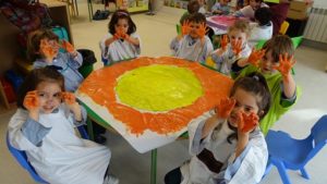 Taller SOÑANDO CON SER UN NIÑO... MIRÓ en 1º Infantil