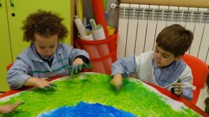 Taller SOÑANDO CON SER UN NIÑO... MIRÓ en 1º Infantil