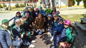 Alumnos de 2º y 3º de Infantil en la Granja Escuela