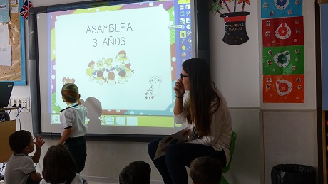 Celebrando la asamblea en 1º de Infantil