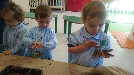 Taller de experimentación con chocolate en Nursery 1