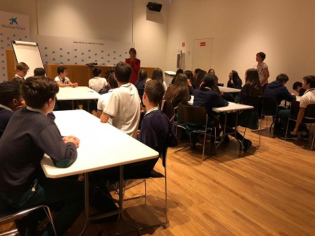 Actividad de creatividad literaria en 2º de ESO en CaixaForum