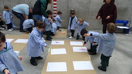 Proyecto artístico sobre Pollock en 1º de Infantil