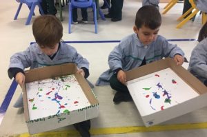 Proyecto artístico sobre Pollock en 1º de Infantil