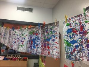 Proyecto artístico sobre Pollock en 1º de Infantil
