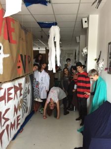 Túnel del Terror de los alumnos de 1º de ESO para Hallowe'en