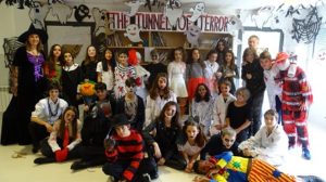 Túnel del Terror de los alumnos de 1º de ESO para Hallowe'en