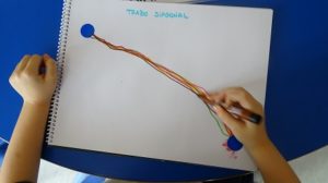 Trabajando el trazo oblicuo en 1º de Infantil