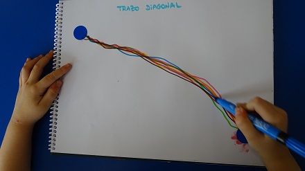 Trabajando el trazo oblicuo en 1º de Infantil