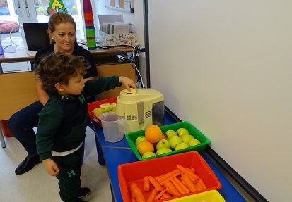 Zumo con frutas del otoño en Nursery 2