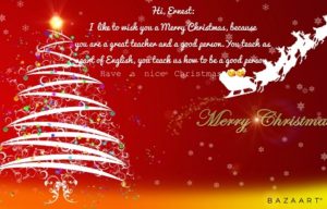 Felicitaciones de Navidad en Inglés en 1º de E.S.O.