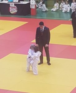 Alumnos de H.B.S. en un Campeonato de Judo 