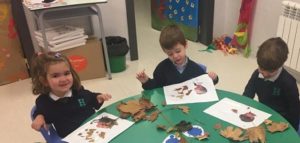 Mural del otoño en 1º de Infantil