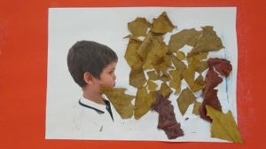 Mural del otoño en 1º de Infantil