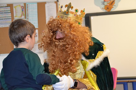 Visita de los Reyes Magos a Nursery