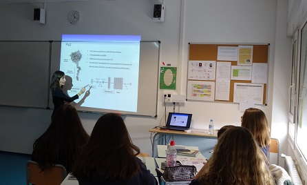 Charla sobre división celular en 1º de Bachillerato