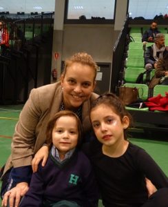 Exhibición de gimnasia rítmica