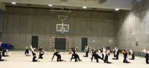Exhibición de gimnasia rítmica