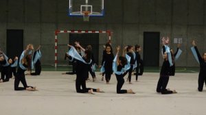 Exhibición de gimnasia rítmica
