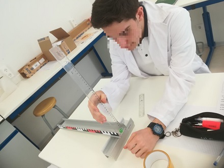 Estudio del tiro horizontal en 1º de Bachillerato