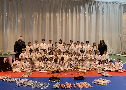 Ceremonia de cambio de cinturón en Judo