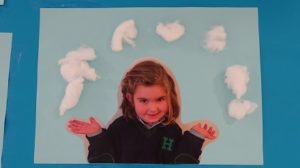 Mural del invierno en 1º de Infantil