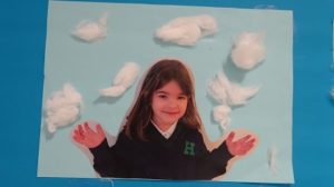 Mural del invierno en 1º de Infantil