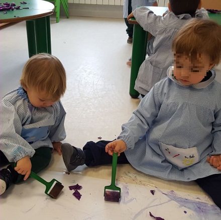 taller de experimentación con lombarda en Nursery 1