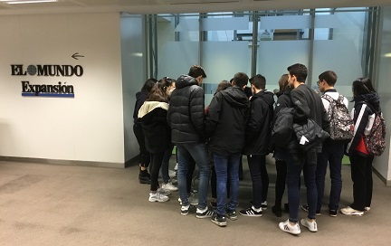 Visita al periódico El Mundo