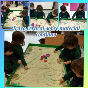 Trabajando con material continuo en Nursery 2