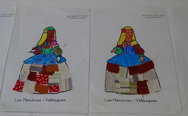Las meninas en 3º de Infantil.