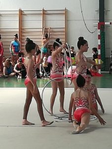 Exhibición de gimnasia rítmica en Torrejón