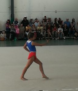 Exhibición de gimnasia rítmica en Torrejón