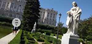 2º de ESO visita los jardines de Sabatini y el templo Debod