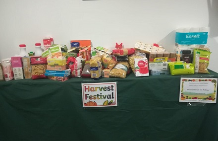 Harvest Festival en HBS para Las hermanitas de los pobres
