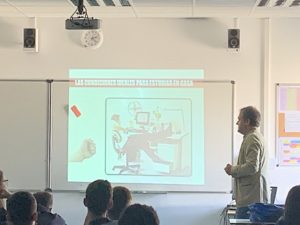 Charla sobre gestión de tiempo en 2º de Bachillerato