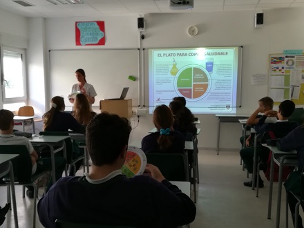 Charla sobre Alimentación saludable en 3º de ESO
