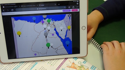 Mapa mental sobre Egipto en 1º de ESO