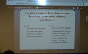 Aprender a quererse para ser feliz, charla impartida en 3º de ESO