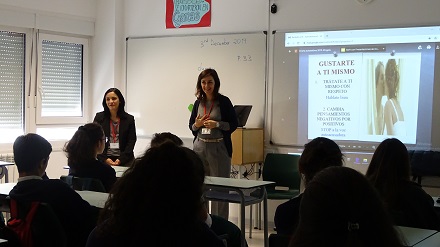 Aprender a quererse para ser feliz, charla impartida en 3º de ESO