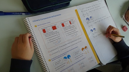 Comparación de fracciones en 4º de Primaria