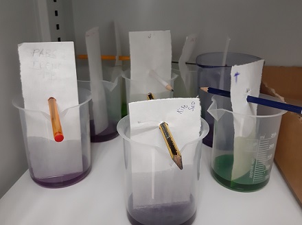 Cromatografía en 1º de Bachillerato
