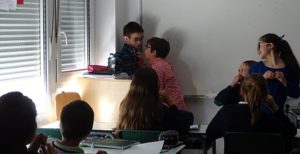 Representación teatral de Frankenstein en OWS en 1º de ESO