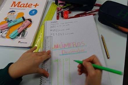 Números decimales en 4º de Primaria