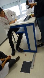 Estudio del tiro horizontal en 1º de Bachillerato